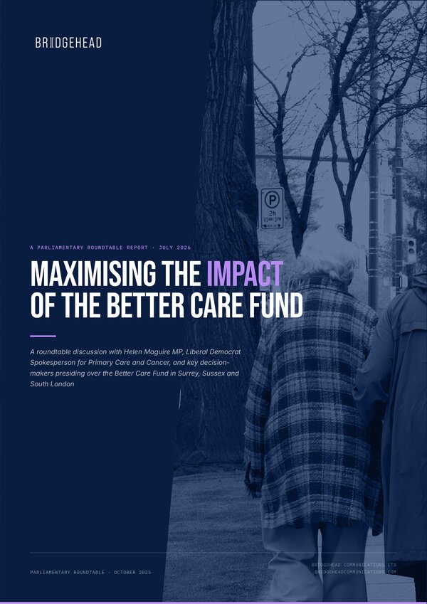 Front cover: Maximising the impact of the Better Care Fund in South London, Surrey, and Sussex