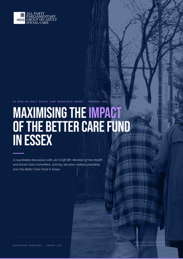 Front cover: Maximising the impact of the Better Care Fund in Essex