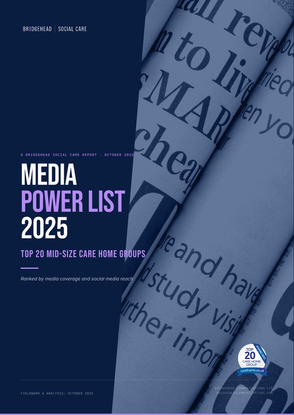 Front cover: Media Power List 2025: Top 20 Mid-size Care Home Groups