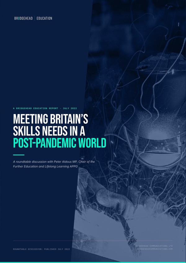 Front cover: Meeting Britain's Skills Needs in a Post-Brexit, Post-Pandemic World
