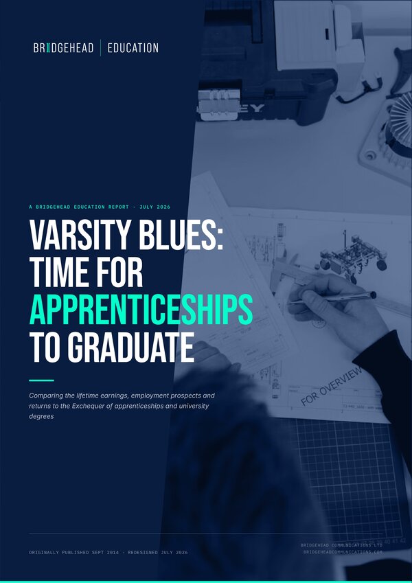 Front cover: Varsity blues: time for apprenticeships to graduate?