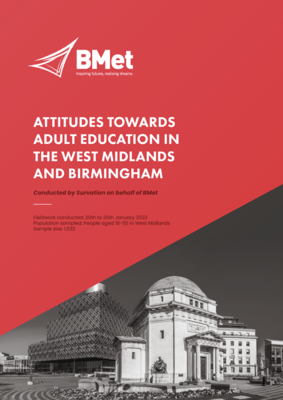 Published Report coverage: Attitudes Towards Adult Education in the West Midlands and Birmingham