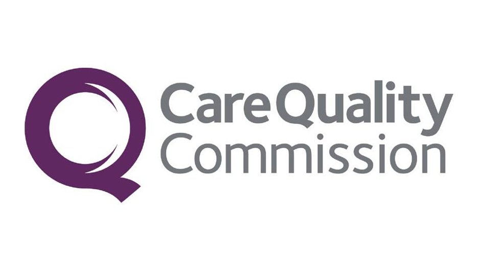 Logo featuring a stylized letter Q in purple, next to the text "Care Quality Commission" in gray.