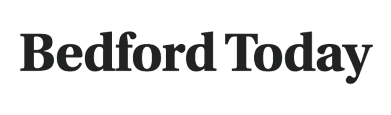 Logo of Bedford Today in a modern font, featuring the text "Bedford Today" in bold and prominent letters.