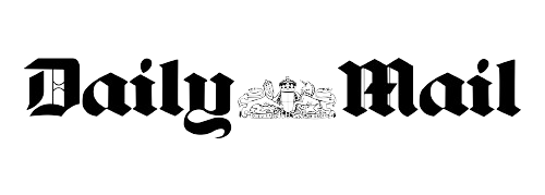 The logo of the Daily Mail, featuring stylized text with intricate design elements.